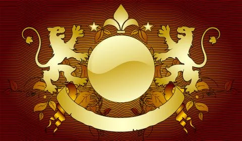 Ornamental shield Stock Illustration