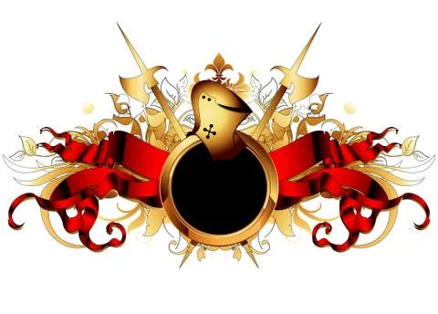 Ornamental shield Stock Illustration