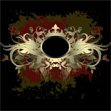 Ornamental shield Stock Illustration