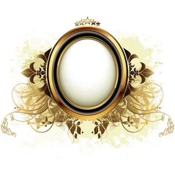 Ornamental shield Stock Illustration