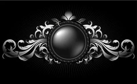 Ornamental shield Illustrazione stock