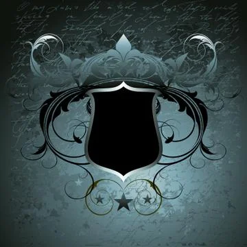 Ornamental shield Illustrazione stock