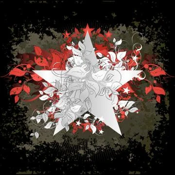 Ornamental shield Stock Illustration