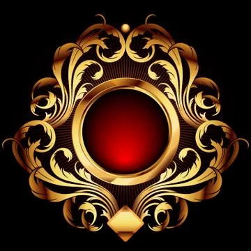 Ornamental shield Stock-Illustration