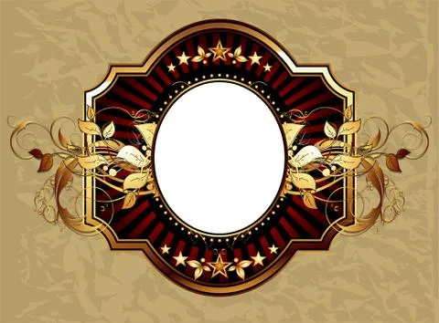 Ornamental shield Stock Illustration