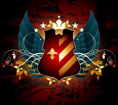 Ornamental shield Stock-Illustration