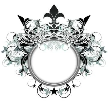 Ornamental shield Stock Illustration