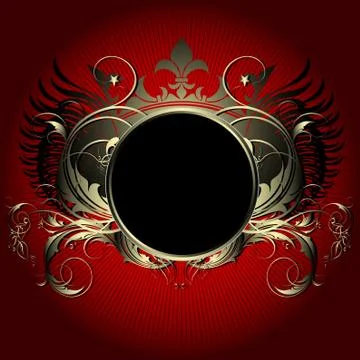 Ornamental shield Stock Illustration