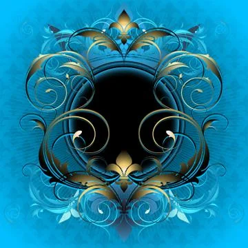 Ornamental shield Stock Illustration
