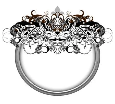 Ornamental shield Illustrazione stock