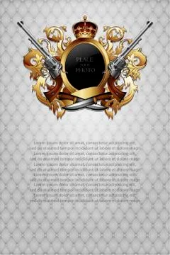 Ornamental shield Stock Illustration