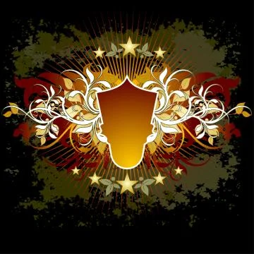 Ornamental shield Stock-Illustration