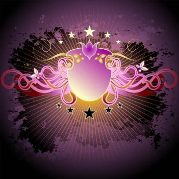 Ornamental shield Illustrazione stock