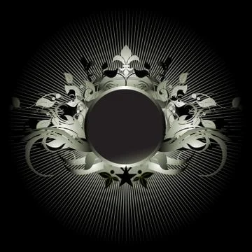 Ornamental shield Stock Illustration