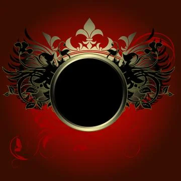 Ornamental shield Stock Illustration