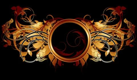 Ornamental shield Illustrazione stock