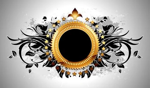 Ornamental shield Stock Illustration