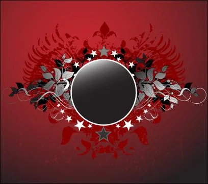 Ornamental shield Stock Illustration