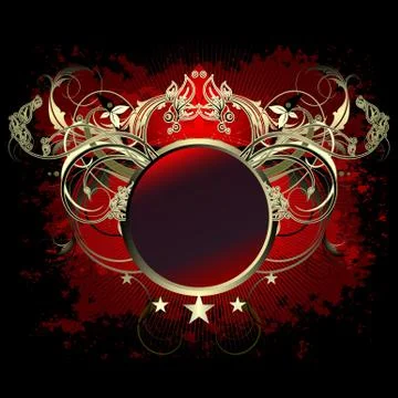 Ornamental shield Stock Illustration