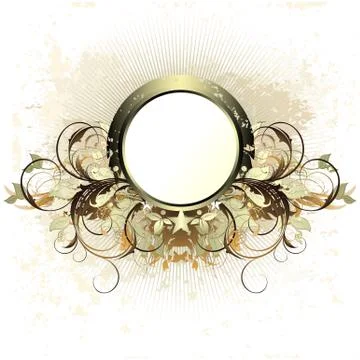 Ornamental shield Stock Illustration