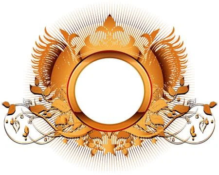 Ornamental shield Illustrazione stock