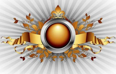 Ornamental shield Stock Illustration