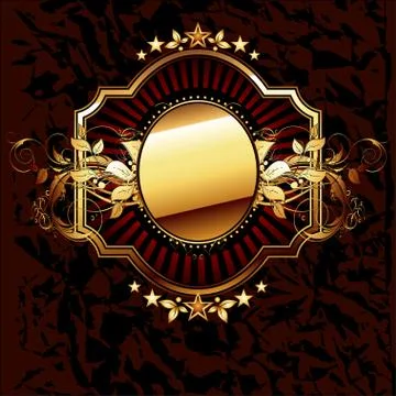 Ornamental shield Stock Illustration