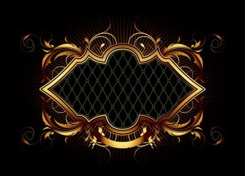 Ornamental shield Illustrazione stock