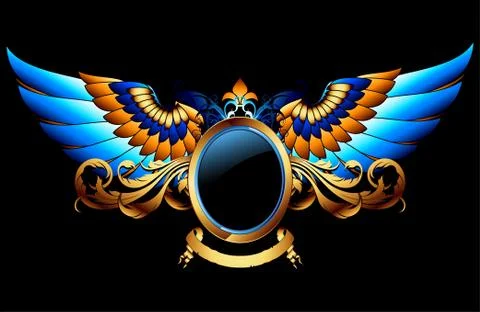 Ornamental shield Stock Illustration