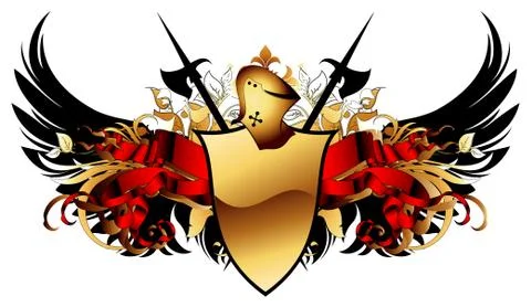 Ornamental shield Stock-Illustration