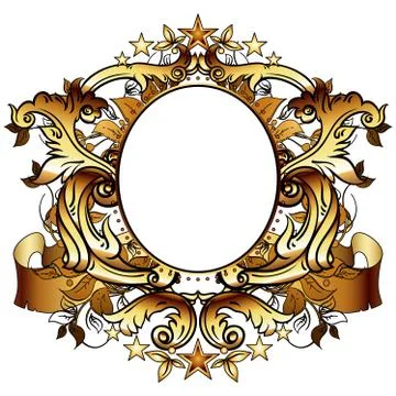 Ornamental shield Stock Illustration