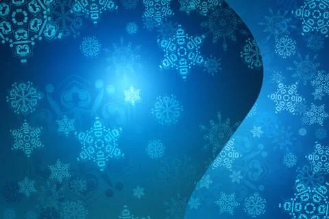 Ornamental Snowflakes Background Illustrazione stock