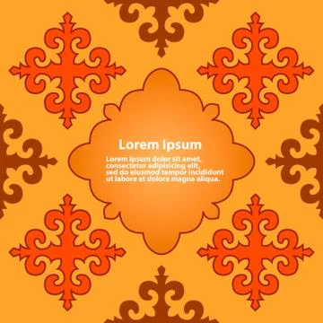 Ornamental template background for your text Stock-Illustration