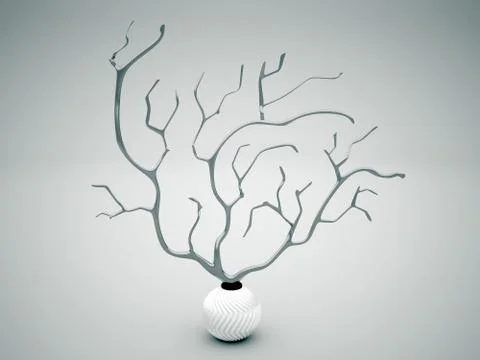 Ornamental tree Stock Illustration