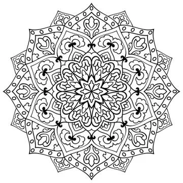 Ornamental vector mandala. Stock Illustration