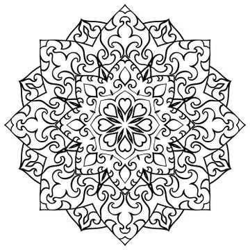 Ornamental vector mandala. Stock Illustration