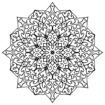 Ornamental vector mandala. Stock Illustration