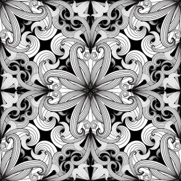 Ornamental vector paisley seamless pattern. Stock Illustration