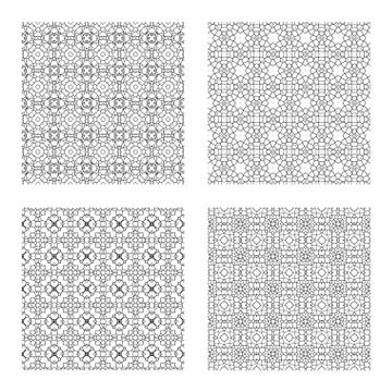 Ornamental Vector Repeating Backgrounds Stock Illustration