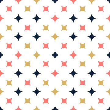 Ornamental Vector seamless pattern with star. Modern stylish texture with rep Illustrazione stock