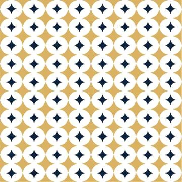 Ornamental Vector seamless pattern with star. Modern stylish texture with rep Stock Illustration