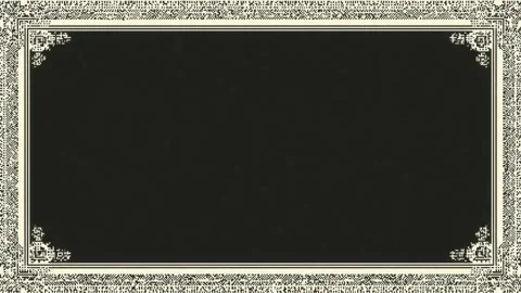 Ornamental vintage frame border with empty center for text overlay, hand dr.. Stockbeeldmateriaal 342046654