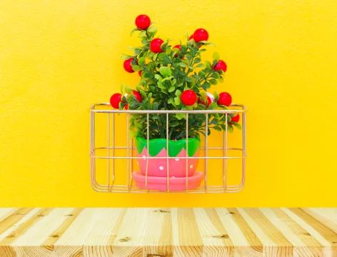 Ornamental wood table Stock Photos