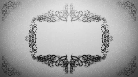Ornamented frame Stock Footage 48802172