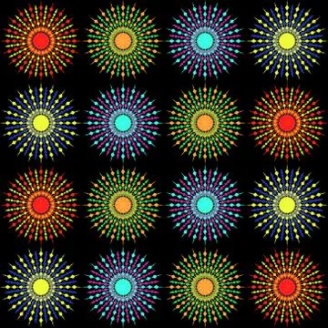 Ornaments of henna. Stock Illustration