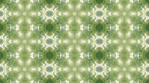 Ornate abstract blinking mosaic animation in green colors. Vídeos de archivo 48127606
