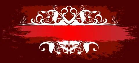 Ornate banner Stock Illustration