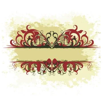 Ornate banner Stock-Illustration