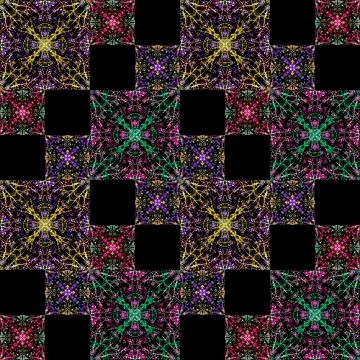 Ornate Boho Patchwork Illustrazione stock