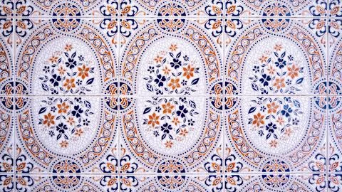 Ornate Ceramic Tilework Stock Photos